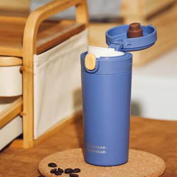 弹跳随手保温杯-蓝色(370