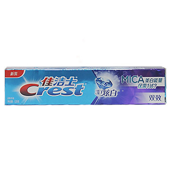 佳洁士双效炫白清凉薄荷牙膏120g支