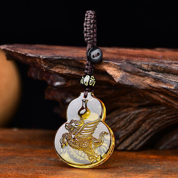 护瓶吉宏佩戴属狗2023吉祥物男女生肖狗吊坠物 黄水晶挂件【图片 价格