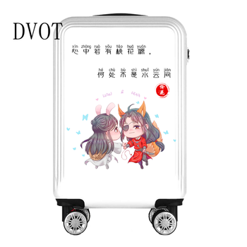 DVOT天官赐福行李箱可爱动漫拉杆箱学生密码箱卡通轻便旅行箱古风ins Q版怜花 26英寸