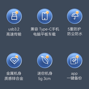 忆捷（EAGET）128GB Type-C USB3.2双接口U盘CU20高速读写金属迷你两用手机安卓苹果电脑笔记本车载小优盘