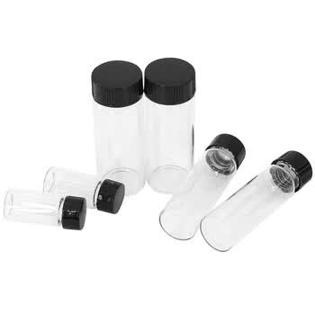 冰禹 BY-2468 透明玻璃螺口瓶 样品瓶 试剂瓶 菌种瓶 小玻璃瓶 5ML100个/包 冰禹 BY-2468 透明玻璃螺口瓶 样品瓶 试剂瓶 菌种瓶 小玻璃瓶 5ML100个/包