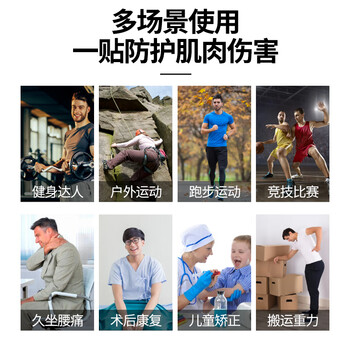 耐力克斯运动胶带肌贴肌肉贴马拉松弹力绷带固定膝盖跑步大腿肌力贴拉伤