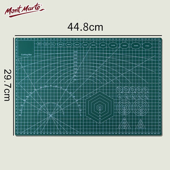 【全网低价】蒙玛特(Mont Marte)垫板a3 切割板素描铅笔套装美术绘画垫板学生手绘桌垫裁剪雕刻切板 防滑双面手工刻度板美术写生