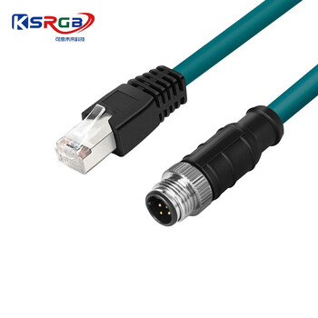 可思未来 M12转RJ45网线高柔 8芯A型视觉线缆 兼容康耐视ccb-84901-1003网线 A型8针 KS-D-T3 3米 可思未来 M12转RJ45网线高柔 8芯A型视觉线缆 兼容康耐视ccb-84901-1003网线 A型8针 KS-D-T3 3米