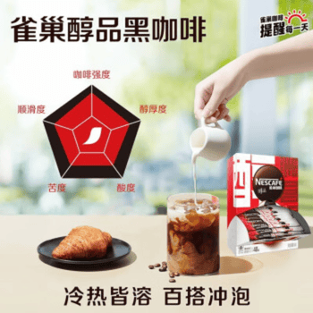 雀巢（Nestle）醇品黑咖啡速溶 冷热即溶 盒装86.4g（可冲48杯）