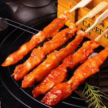 夯牛情川香鸡柳材料鸡软脆骨冷冻半成品撸串大炸串川香鸡柳批发 【35g