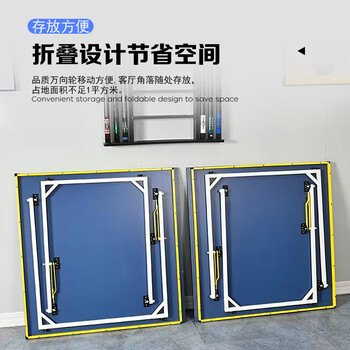 新动力家庭迷你乒乓球桌小学生适用家用方便折叠mini球桌T1890蓝色+网架 新动力家庭迷你乒乓球桌小学生适用家用方便折叠mini球桌T1890蓝色+网架
