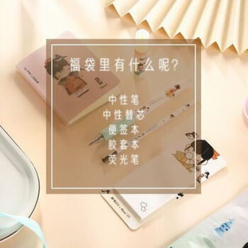 晨光(M&G)文具Nanci联名与子成说HAGP1471盲盒笔套装子弹头替芯学生超萌可爱中性笔文具礼品 12包/件 1件装