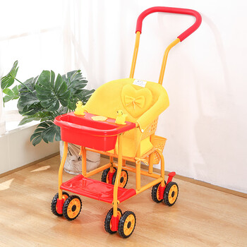 婴儿仿藤手推车藤椅宝宝轻便推车夏季八轮儿童车新款通风易洗推车 d60