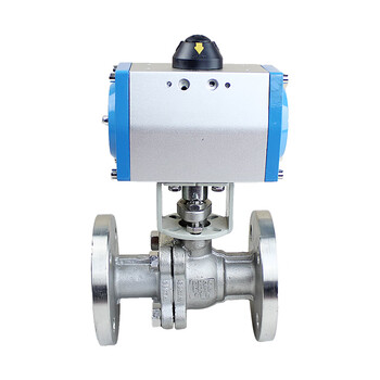 不锈钢气动法兰球阀蒸汽高温压dn50开关切断调节阀q641f16pgt型dn15