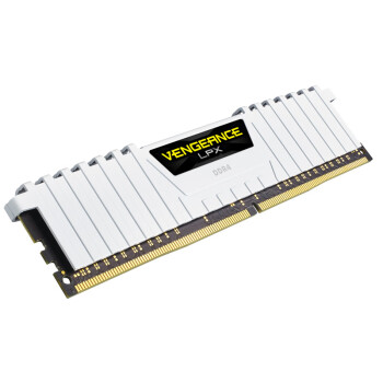 美商海盗船（USCORSAIR）32GB(16G×2)套装 DDR4 3600 台式机内存条 复仇者LPX系列 白色 游戏型