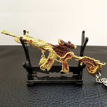 五爪金龙m416和平皮肤钥匙扣挂件仿真金属精英吃鸡男生礼物 五爪金龙