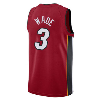 滕讯体育nba全明星209赛季新款热火队烫印城市版球衣3号韦德wade篮球