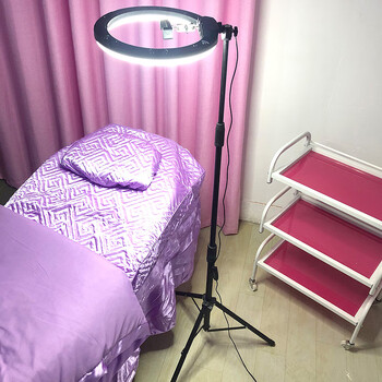 冷光灯美容院专用 超亮大光圈led美睫纹绣灯落地折叠式便携美容院专用