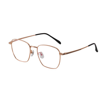 超轻纯钛防蓝光抗疲劳大框眼镜可配有度数防雾变色护眼睛 玫瑰金框