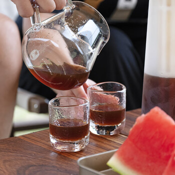 泰摩日式锤目纹耐热玻璃杯茶杯 单品咖啡杯 咖啡品杯2个装 泰摩日式锤目纹耐热玻璃杯茶杯 单品咖啡杯 咖啡品杯2个装