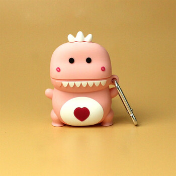 18耳机壳halfsun网易云影巨人蓝牙耳机壳影巨人j18耳机套粉色爱心恐龙