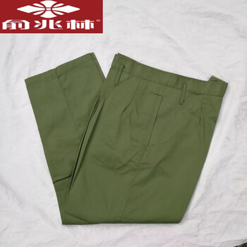 军绿中山装男中老年爸爸老式中山服老年人衣服老人爷爷  装军绿色65式