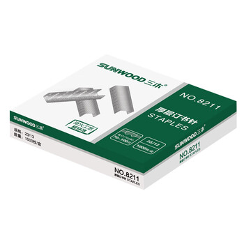三木(SUNWOOD) 23/13厚层订书钉/订书针/可订100页/办公用品 8211