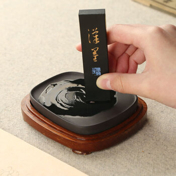 漢墨 进口墨运堂墨块墨条  2丁油烟墨 文房四宝毛笔书法作品用墨锭