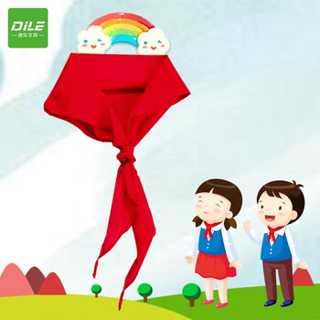 递乐 小学生少先队员红领巾布质柔软国标1.2米红领巾学生用品单条装  5326