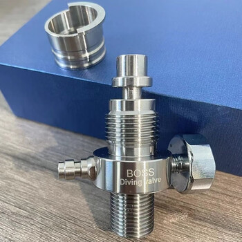 冰轩超美带表直喷阀 带充气公头高压阀气瓶30帕恒压阀外调阀高压气阀