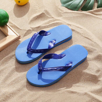 尚阔悠人字拖广东经典鞋湛江雷州阳春红踏防滑沙滩轻便夹趾拖鞋 蓝色