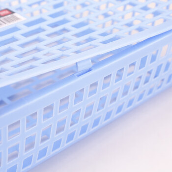 得力 文件篮924 A4文件篮子/文件框/票据篮/文件架 办公用品 蓝色 3个装