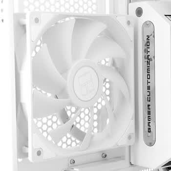 利民（thermalright）TL-C12CW 白色12cm入门级风压扇 经典磁稳S-FDB轴承  4PIN串接PWM接头 1550转速