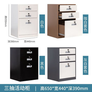 丰龙矮柜档案资料办公家用文件柜带锁储物铁皮抽屉柜850高二斗一门 丰龙矮柜档案资料办公家用文件柜带锁储物铁皮抽屉柜850高二斗一门