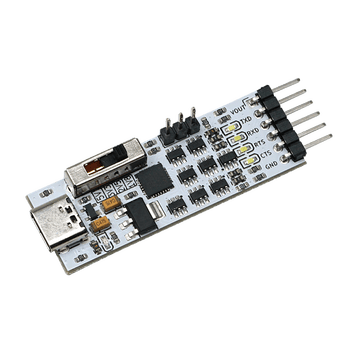 丢石头 USB转TTL串口模块 5V/3.3V/2.5V/1.8V UART电平 串口板 刷机板 CP2102 Type-C接口
