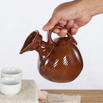 精居坊新款耐高温辣椒油罐带盖陶瓷油坛土陶油壶装猪油罐子土罐盐罐密