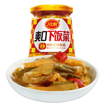 川南爽口下饭菜瓶装榨菜酸豆角脆豇豆咸菜泡菜四川特色佐餐小菜黄花