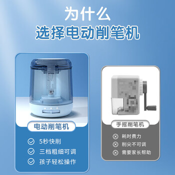 晨光(M&G)文具电动削笔器按压半自动铅笔削笔器卷笔刀转笔刀刨笔刀 男孩女孩生日礼物 粉APS906K0 晨光(M&G)文具电动削笔器按压半自动铅笔削笔器卷笔刀转笔刀刨笔刀 男孩女孩生日礼物 粉APS906K0