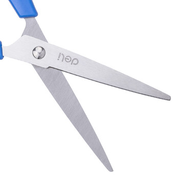 得力(deli) 170mm办公家用生活剪刀 手工剪刀 办公用品 黑色蓝色颜色随机0603
