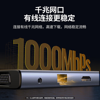 绿联Type-C扩展坞USB-C转HDMI雷电4拓展坞60Hz投屏网线转接头HUB读卡器通用苹果MacBook Air/华为联想