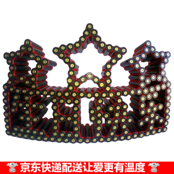 8195红线编子弹壳工艺品生日快乐五角星送女友送战友礼品约长25cm高18
