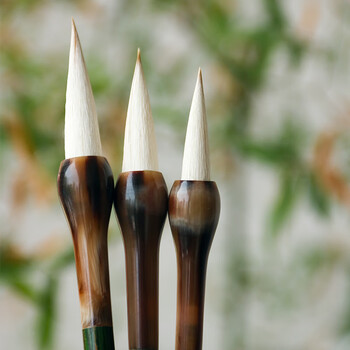 一海堂 文化 兼毫三支套装 国画毛笔套装文房四宝初学者学生成人楷书行书书法用笔 国庆中秋礼品 兼毫毛笔套装