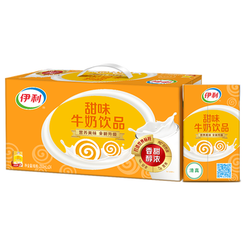 伊利甜味奶250ml24盒箱学生儿童营养早餐奶