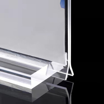 鼎胜（DINGSHENG）0351 A3亚克力牌（双面）T型透明桌牌广告牌展示牌架八字形台立牌会议牌 420x297mm