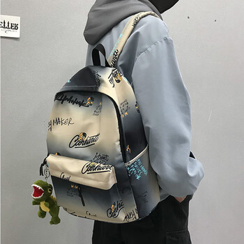 olevo帅气书包男生初中生韩版潮流高中生大容量书包小学生四五六年级