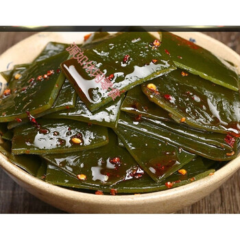 麻辣即食海带片香辣海带丝网红休闲零食海带块风味小吃下饭菜香辣味50