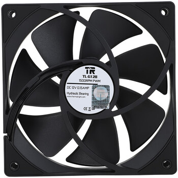 Thermalright(利民) TL-G12B 黑色12cm机箱风扇 液压 轴承 4PIN PWM 风扇 串接PWM接头 1500调速风扇