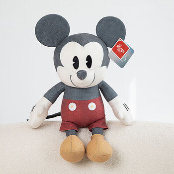 迪士尼disney100周年复古毛绒玩偶公仔抱枕生日礼物女儿童女友米奇