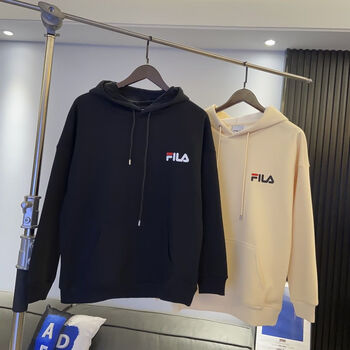 斐乐潮流连帽卫衣男女同款秋冬纯棉套头长袖休闲运动上衣学生情侣帽衫