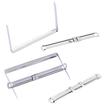 金得利50套/盒80mm耐用活页环金属装订夹装订条两孔打孔器简易文件装订夹条压条2孔封闭式活页扣OS1078 金得利50套/盒80mm耐用活页环金属装订夹装订条两孔打孔器简易文件装订夹条压条2孔封闭式活页扣OS1078