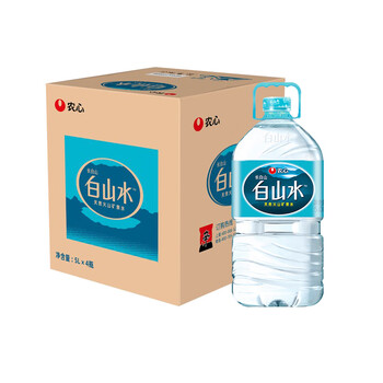 白山水长白山天然火山矿泉水农心5L*4桶整箱桶装水泡茶新老包装随机发货