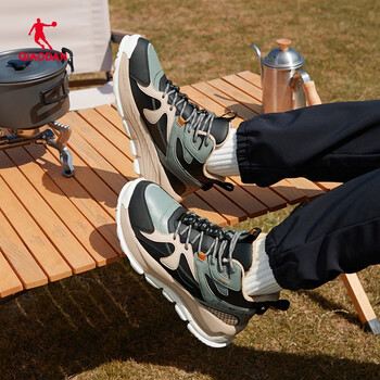 冬季男子专业户外保暖防寒运动鞋耐磨徒步鞋gm43221331 石坂绿/琥珀黄