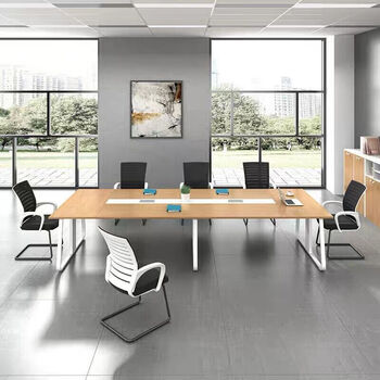 汉宏（HANHONG）办公会议桌长桌简约现代办公家具洽谈培训桌大型会议桌可定制